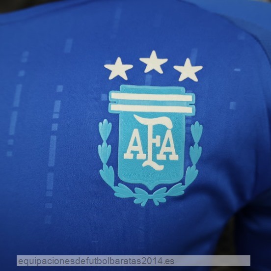 Nuevo 2ª Jugadores Concepto Camiseta Argentina 2024 Azul Baratas